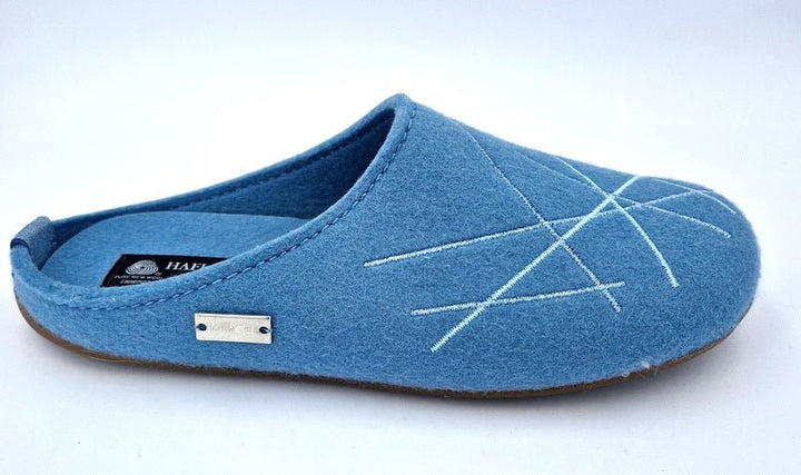 Haflinger Hausschuhe Everest Raya bleu Damen - Winzer Gesunde Schuhe
