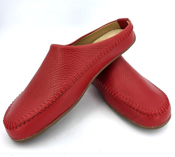 Haflinger Hausschuhe Leder Everest Softi paprika - Winzer Gesunde Schuhe