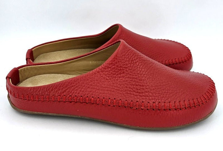 Haflinger Hausschuhe Leder Everest Softi paprika - Winzer Gesunde Schuhe