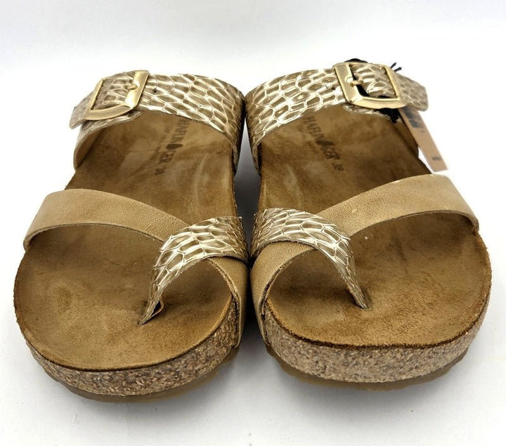 Haflinger Pantolette Bio Juno gold - Winzer Gesunde Schuhe