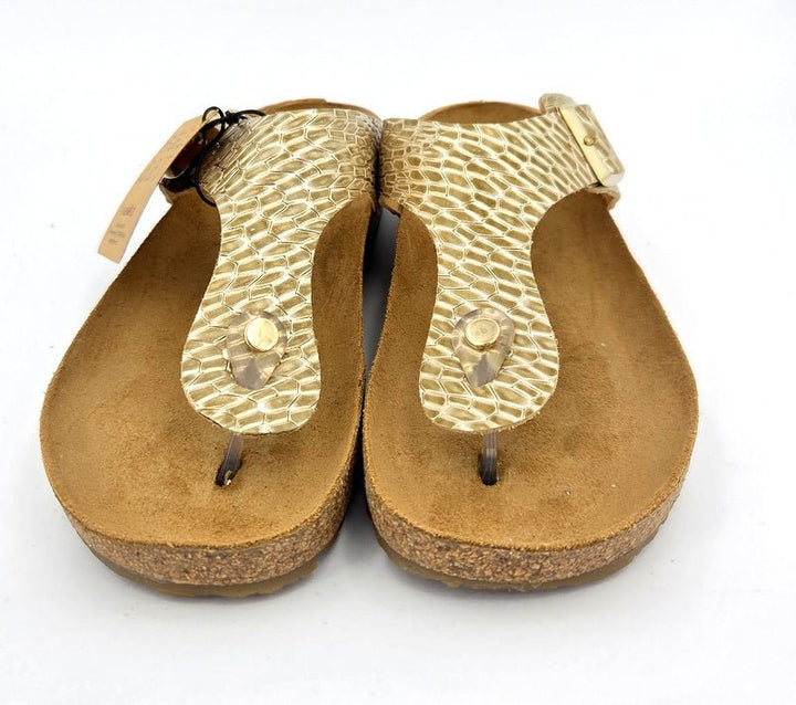 Haflinger Pantolette Bio Memphis gold - Winzer Gesunde Schuhe