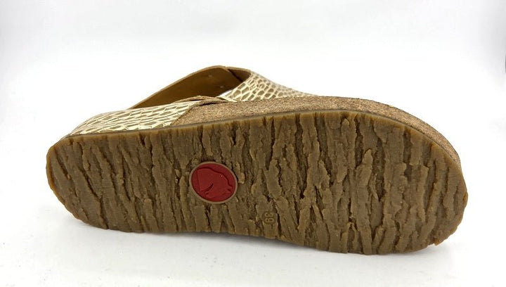 Haflinger Pantolette Bio Memphis gold - Winzer Gesunde Schuhe