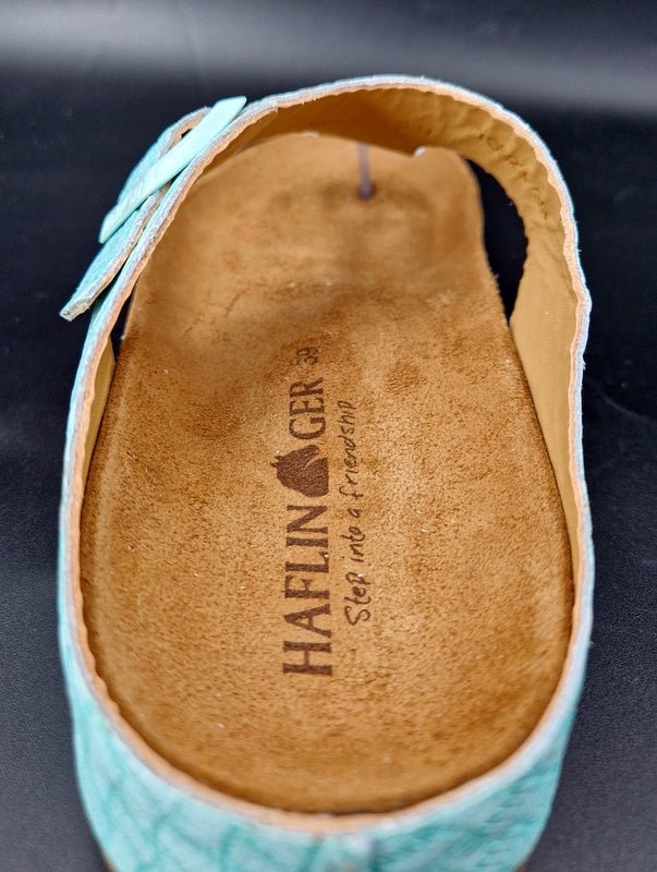 Haflinger Pantolette Bio Memphis mint - Winzer Gesunde Schuhe