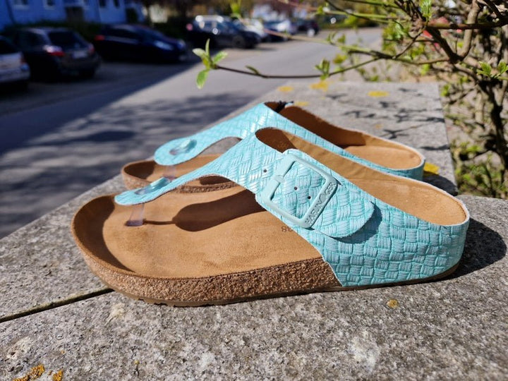 Haflinger Pantolette Bio Memphis mint - Winzer Gesunde Schuhe