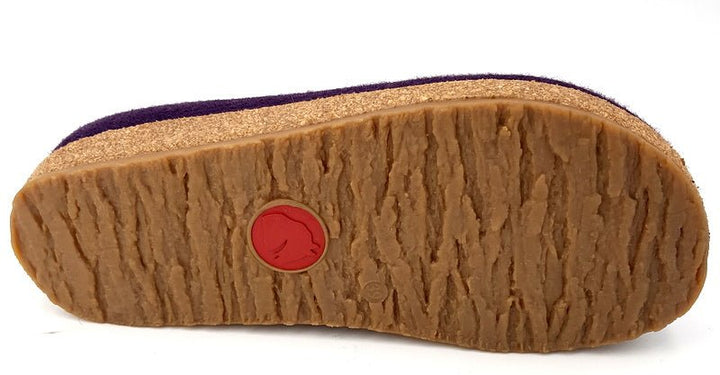 Haflinger Hausschuhe Grizzly Cuoricino Lavendel