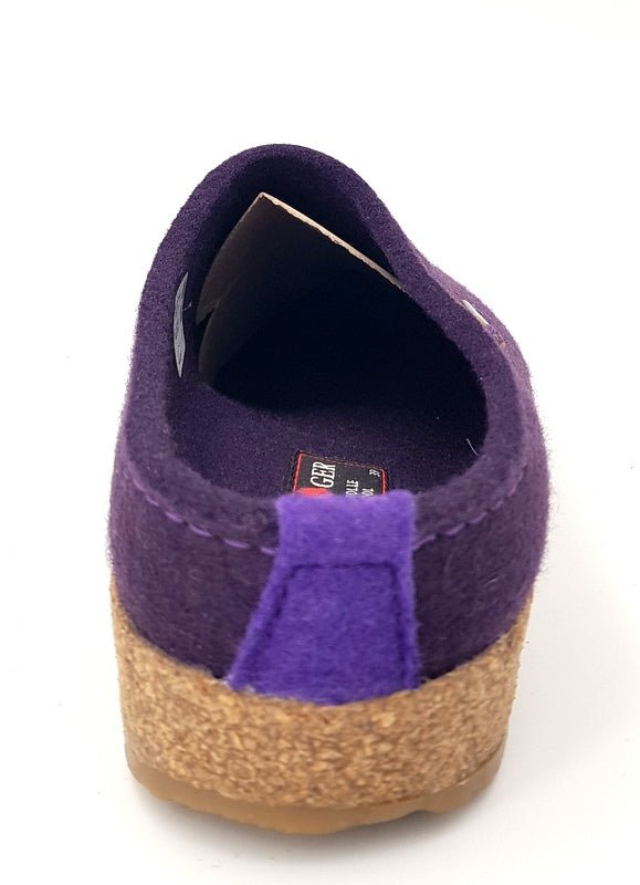 Haflinger Hausschuhe Grizzly Cuoricino Lavendel