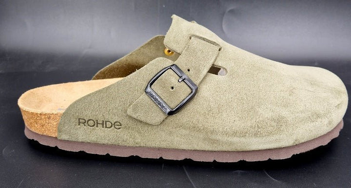 Rohde Pantolette Damen olive - Winzer Gesunde Schuhe