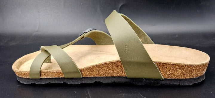 Rohde Zehentrenner Damen olive - Winzer Gesunde Schuhe