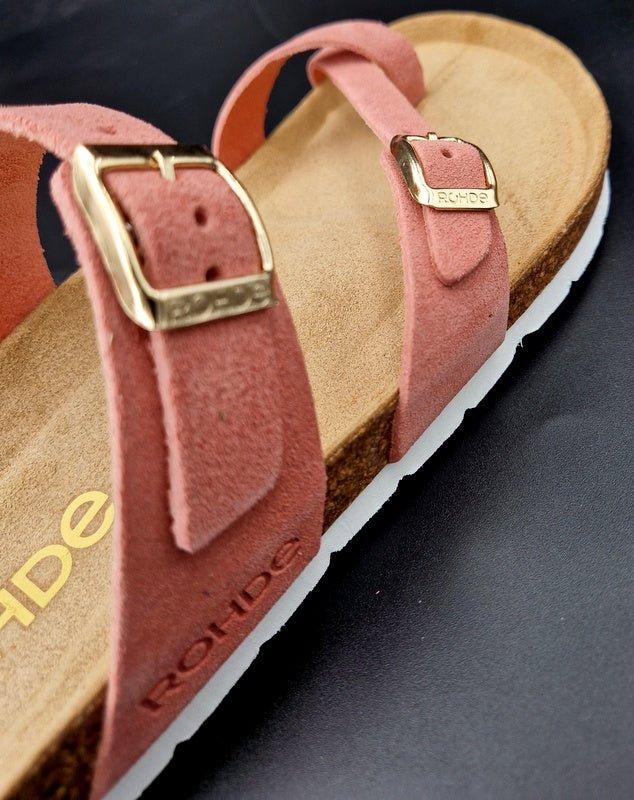 Rohde Zehentrenner Damen Rose - Winzer Gesunde Schuhe