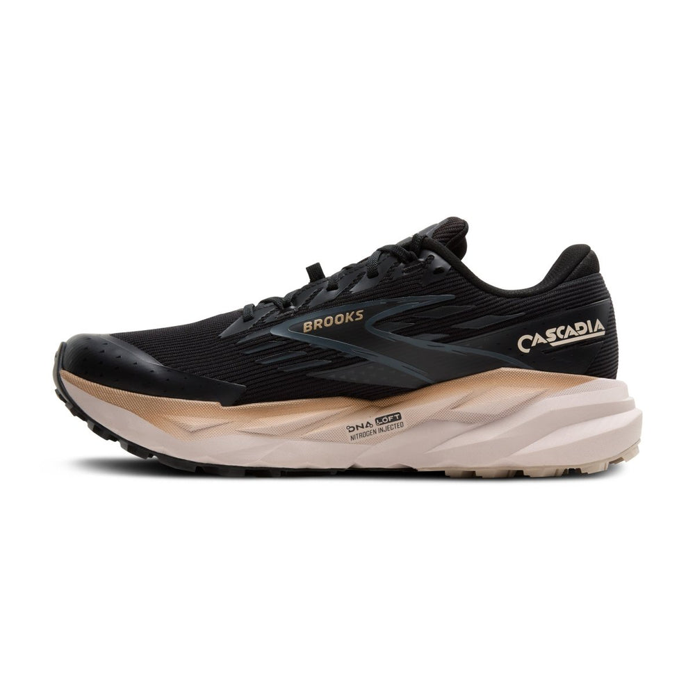 Brooks Cascadia 19 GTX Herren Black TRAIL - Winzer Gesunde Schuhe