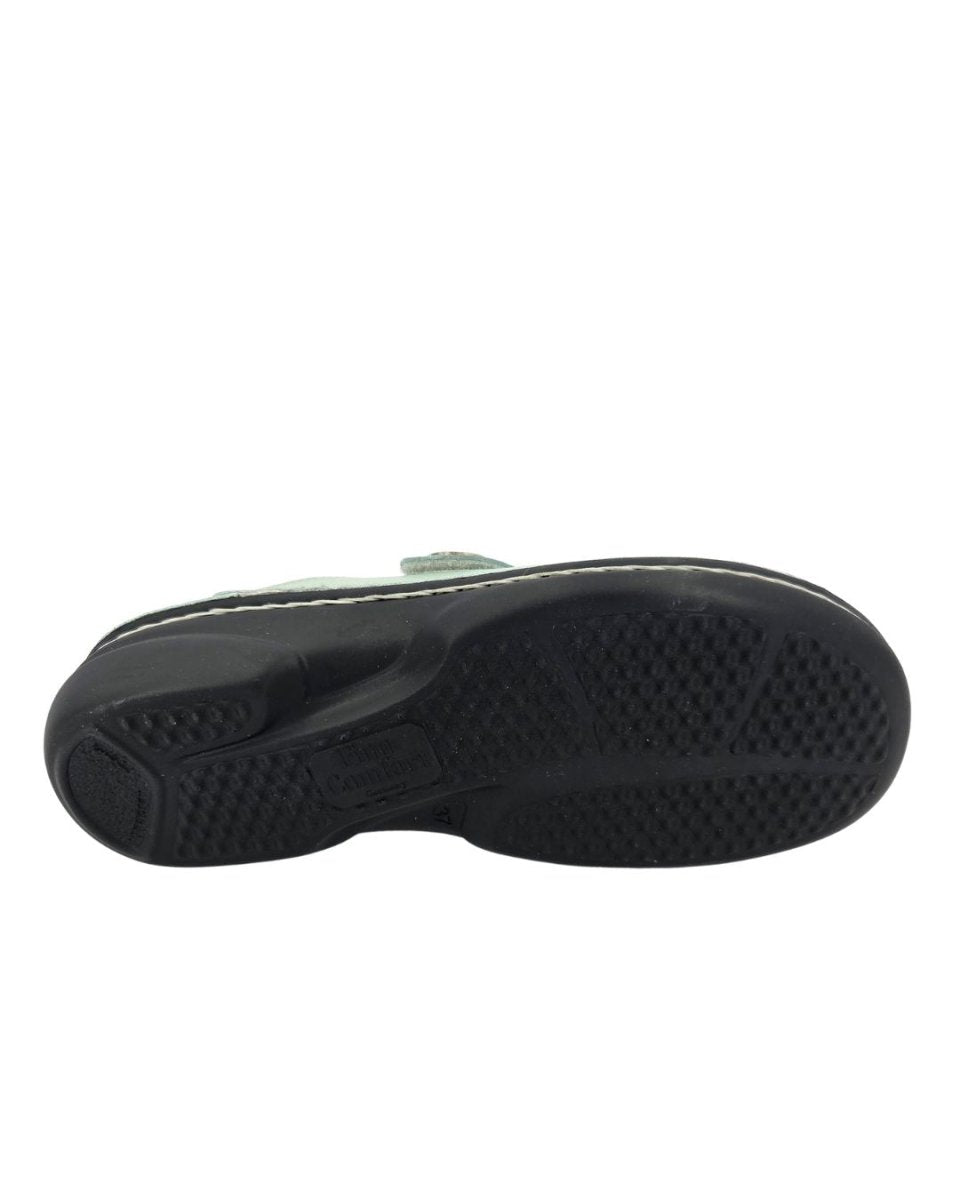 FinnComfort Pantolette Zeno Stretch mint Damen - Winzer Gesunde Schuhe