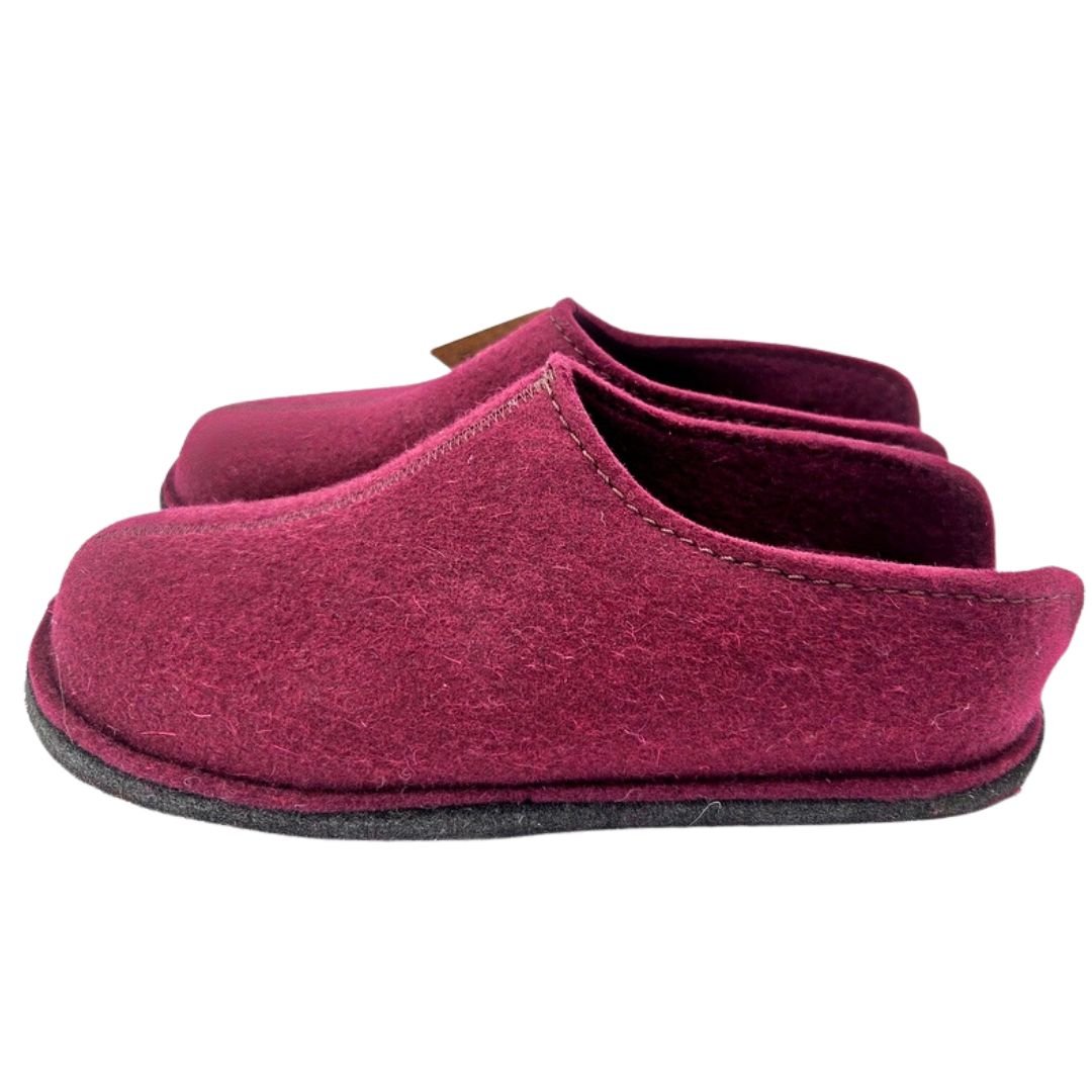 Haflinger Hausschuhe Flair Smily bordeaux - Winzer Gesunde Schuhe