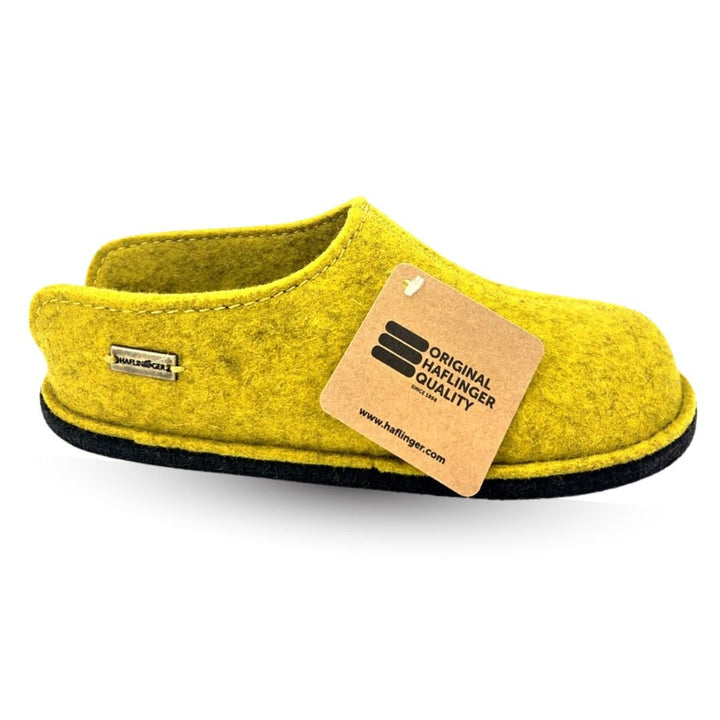 Haflinger Hausschuhe Flair Smily limone - Winzer Gesunde Schuhe