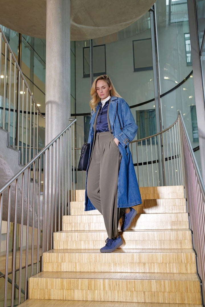 Hartjes Halbschuh Phil stahlblau Damen - Winzer Gesunde Schuhe