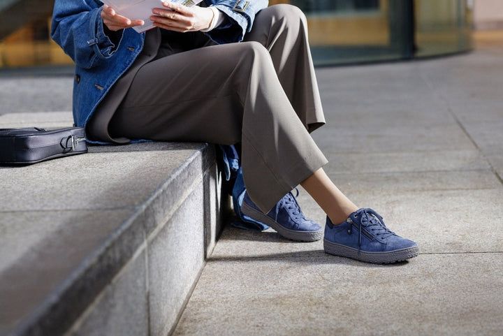 Hartjes Halbschuh Phil stahlblau Damen - Winzer Gesunde Schuhe