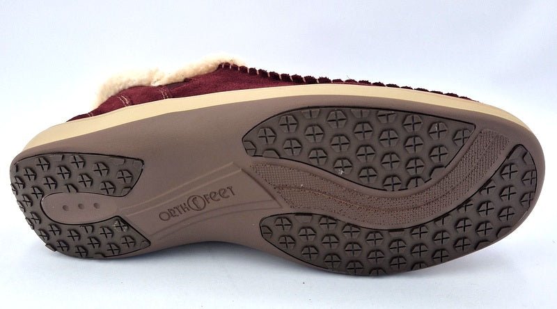 Orthofeet Lorin Handsfree Hausschuhe cherry - Winzer Gesunde Schuhe