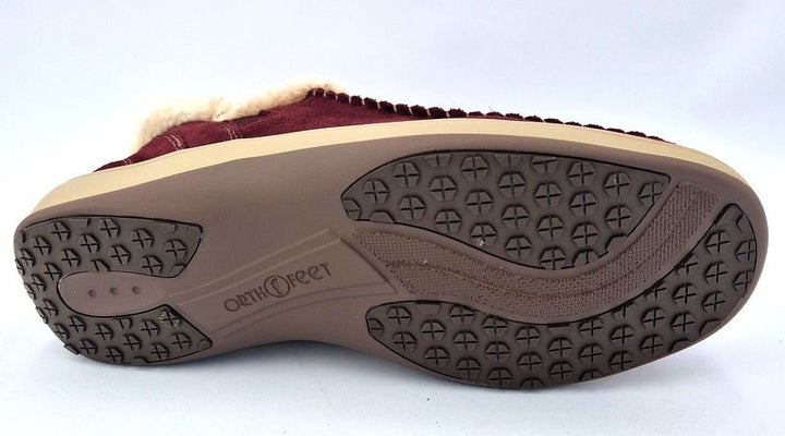 Orthofeet Lorin Handsfree Hausschuhe cherry - Winzer Gesunde Schuhe