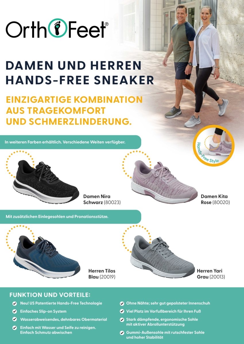 Orthofeet Tilos Herren - Hands - free - Winzer Gesunde Schuhe