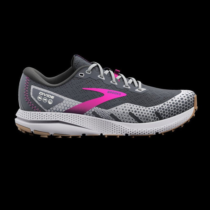 Brooks Divide 3 woman Ebony/Grey/Pink - Winzer Gesunde Schuhe