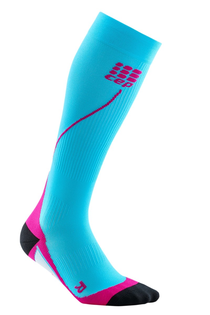 CEP Run Socks 2.0 women hawaii blue-pink - Winzer Gesunde Schuhe