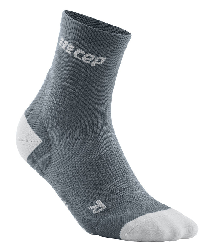 CEP ultralight compression Short Socks men grey-lightgrey - Winzer Gesunde Schuhe