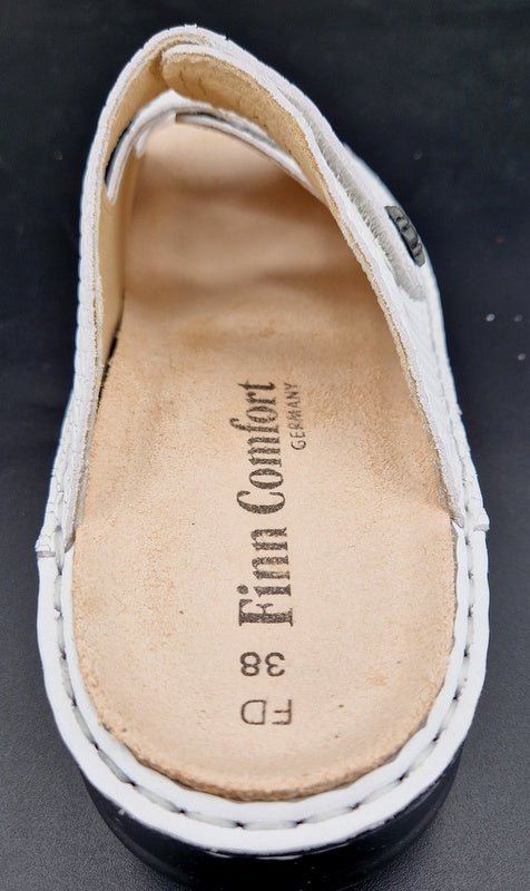 FinnComfort Pantolette Menorca Lotus weiß - Winzer Gesunde Schuhe