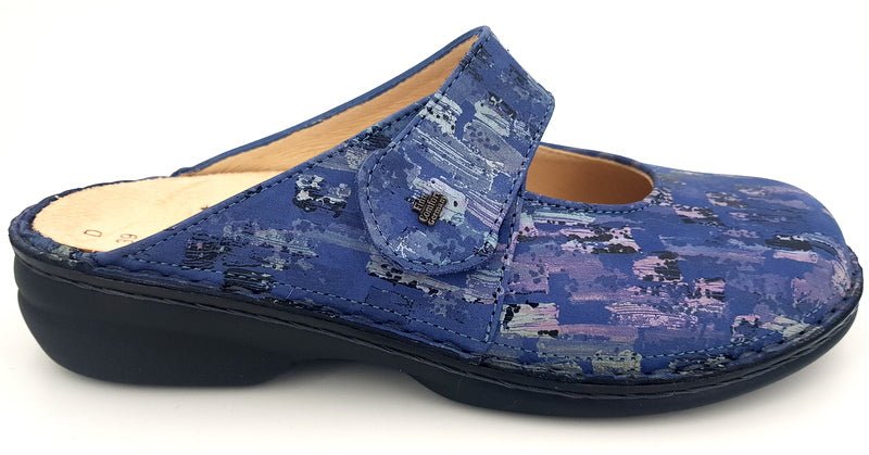 FinnComfort Pantolette Stanford Seablue - Winzer Gesunde Schuhe