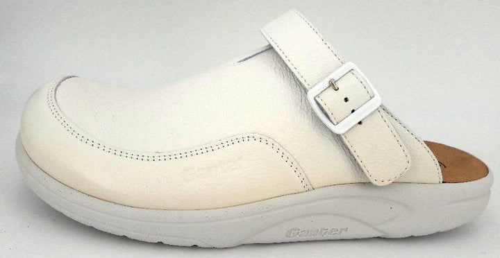 Ganter Aktiv Pantolette Herren Gero G weiß - Winzer Gesunde Schuhe
