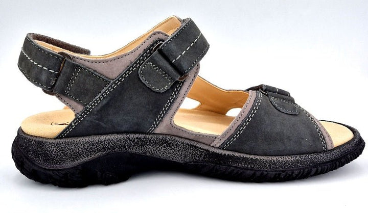 Ganter Sandalette Herren Giovanni darkgrey/ graphit - Winzer Gesunde Schuhe