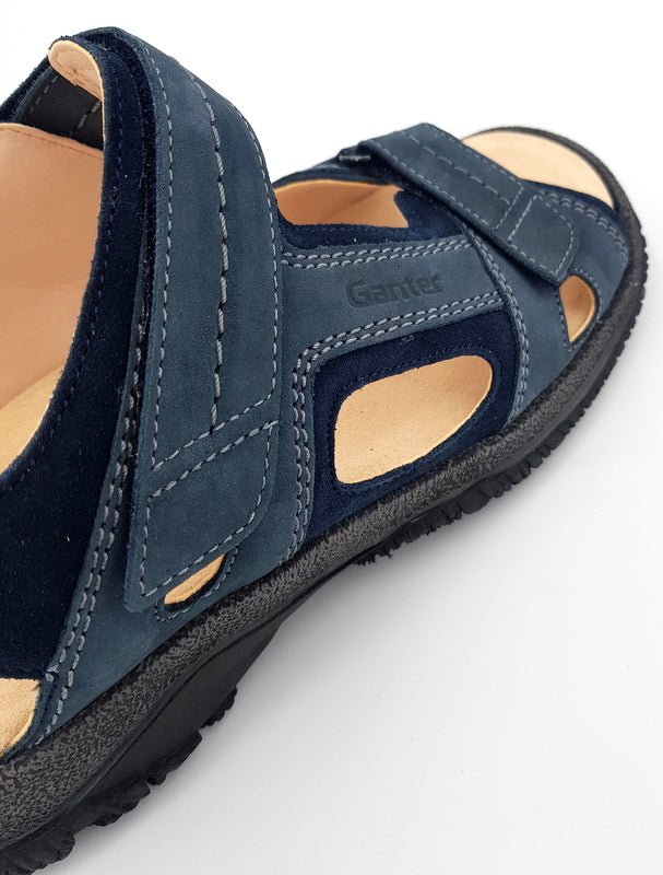 Ganter Sandalette Herren Giovanni ink-Blue - Winzer Gesunde Schuhe
