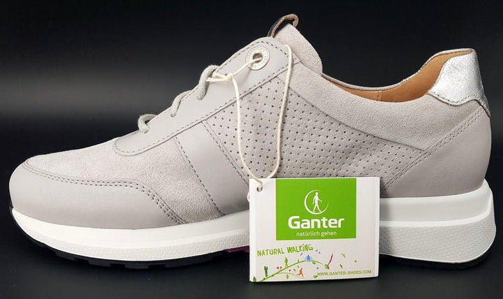 Ganter Schnürschuh Giselle lightgrey - Winzer Gesunde Schuhe