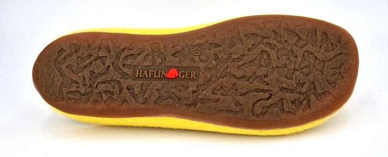 Haflinger Hausschuhe Everest Fundus leuchtgelb - Winzer Gesunde Schuhe