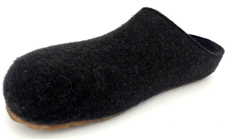 Haflinger Hausschuhe Grizzly Michel graphit - Winzer Gesunde Schuhe