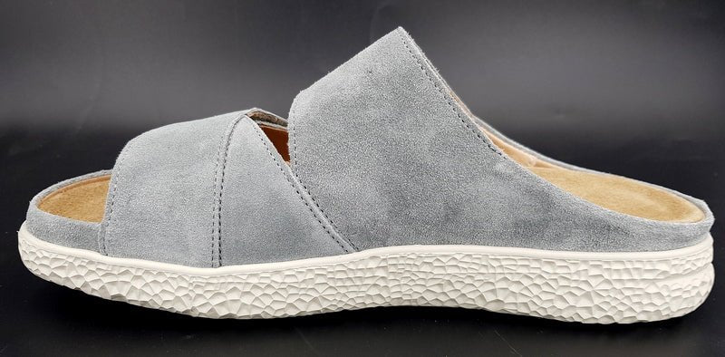 Hartjes Pantolette Groove Aluminium - Winzer Gesunde Schuhe
