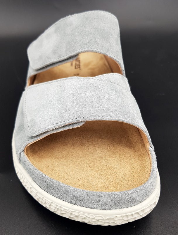 Hartjes Pantolette Groove Aluminium - Winzer Gesunde Schuhe