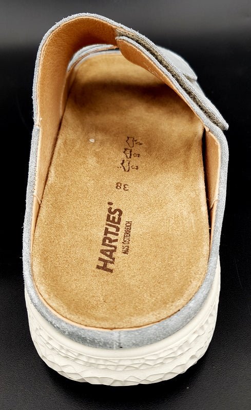 Hartjes Pantolette Groove Aluminium - Winzer Gesunde Schuhe