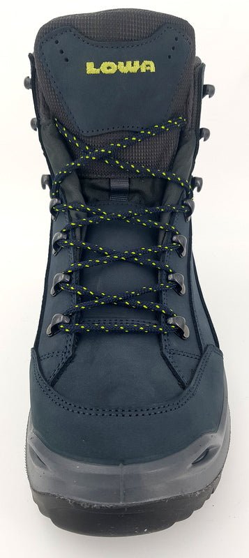 Lowa Renegade GTX MID dunkelblau-limone - Winzer Gesunde Schuhe