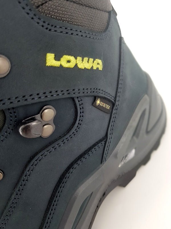 Lowa Renegade GTX MID dunkelblau-limone - Winzer Gesunde Schuhe