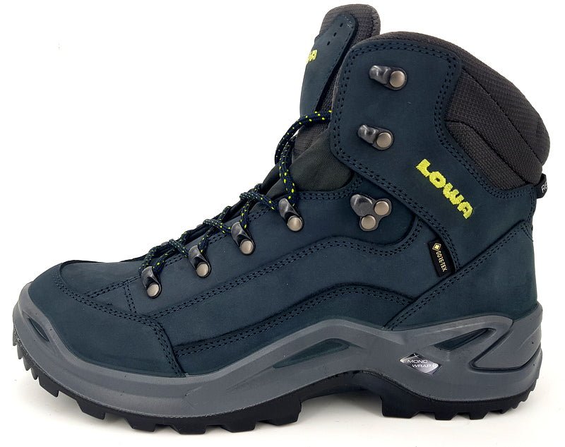 Lowa Renegade GTX MID dunkelblau-limone - Winzer Gesunde Schuhe