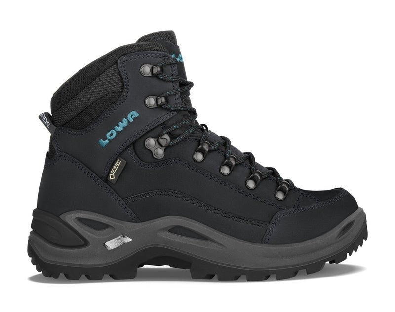 Lowa Renegade GTX Mid Ws asphalt-türkis - Winzer Gesunde Schuhe