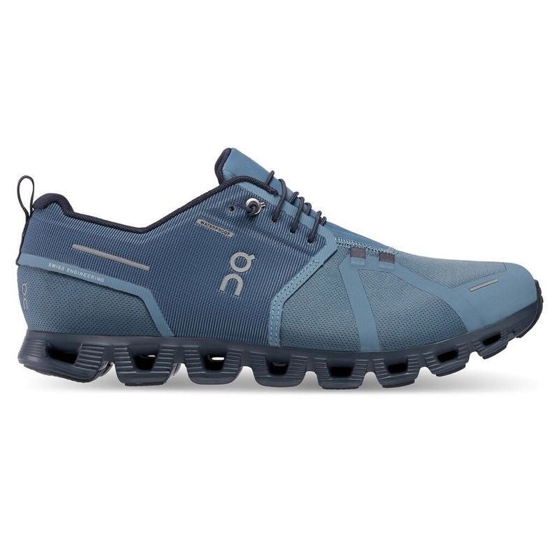 On Running Cloud 5 Waterproof metal/navy women - Winzer Gesunde Schuhe