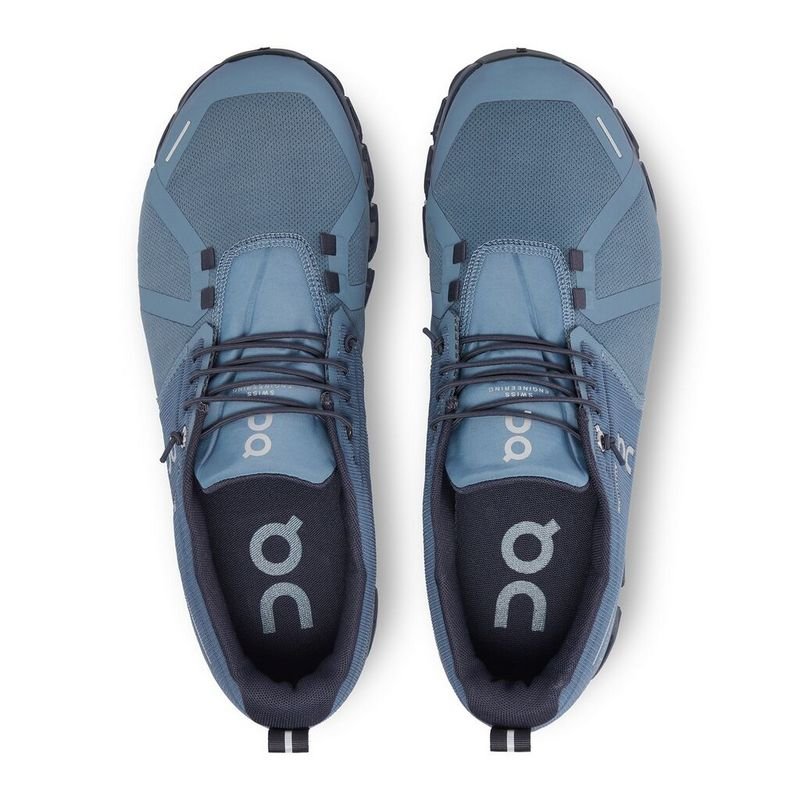 On Running Cloud 5 Waterproof metal/navy women - Winzer Gesunde Schuhe