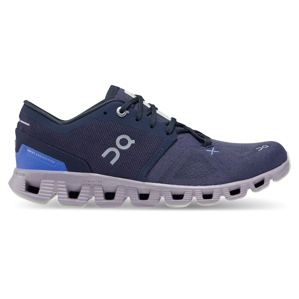 On Running Cloud X 3.0 Midnight/Heron Damen - Winzer Gesunde Schuhe