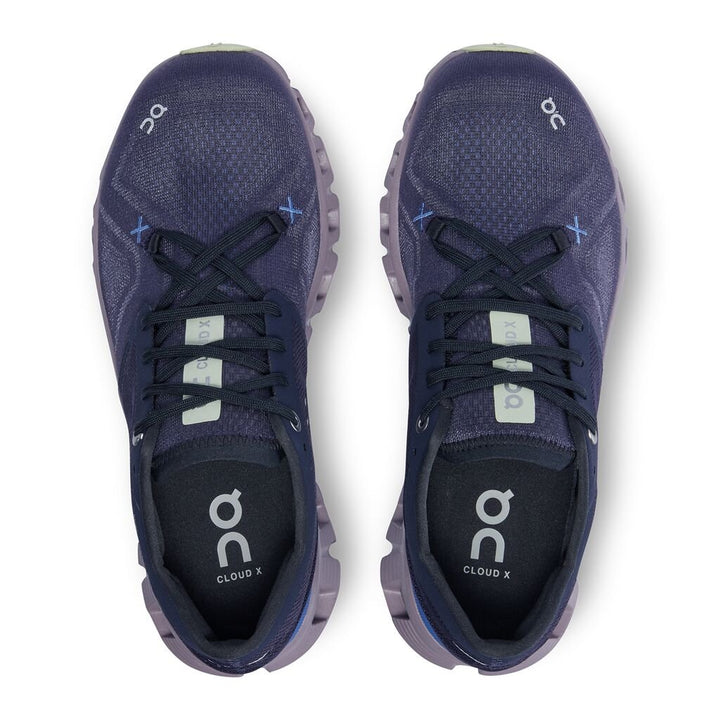 On Running Cloud X 3.0 Midnight/Heron Damen - Winzer Gesunde Schuhe