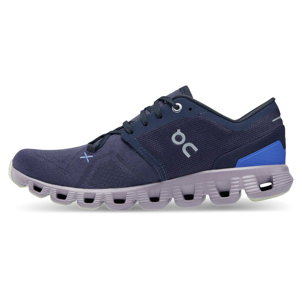On Running Cloud X 3.0 Midnight/Heron Damen - Winzer Gesunde Schuhe