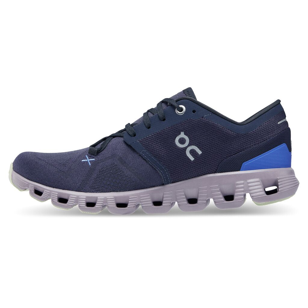 On Running Cloud X 3.0 Midnight/Heron Damen - Winzer Gesunde Schuhe