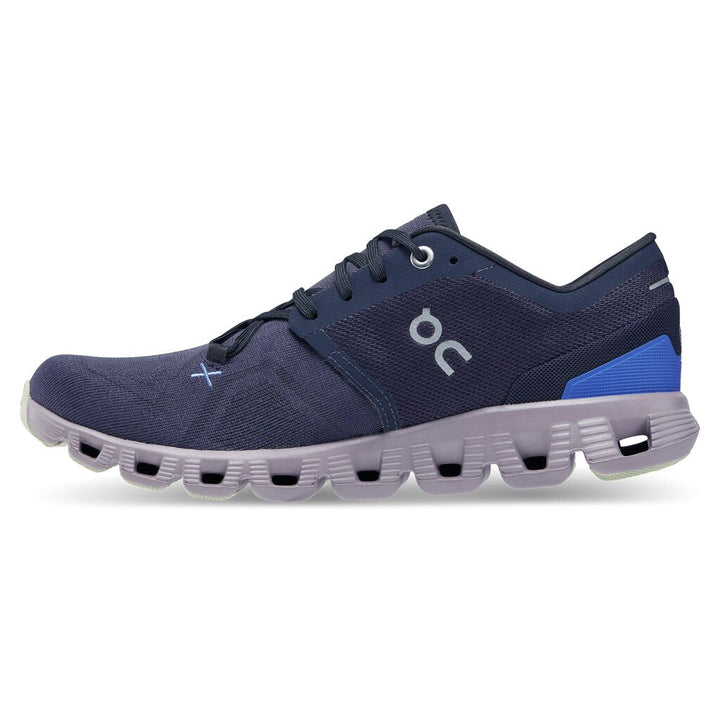On Running Cloud X 3.0 Midnight/Heron Damen - Winzer Gesunde Schuhe