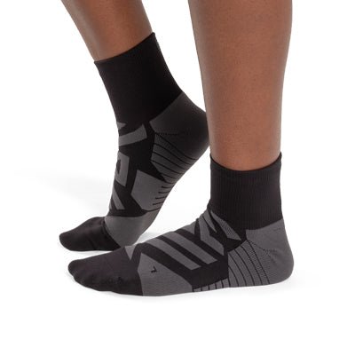 On Running Mid Socks H Black Shadow - Winzer Gesunde Schuhe