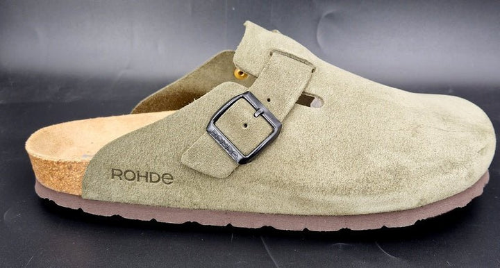 Rohde Pantolette Herren olive - Winzer Gesunde Schuhe