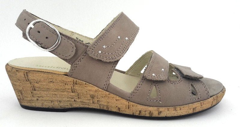 Waldläufer Sandalette Helinda beige - Winzer Gesunde Schuhe
